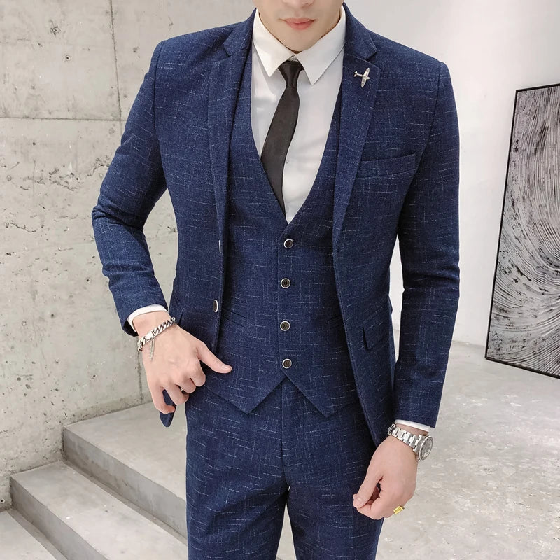 Refined Slim Wedding Suit Set