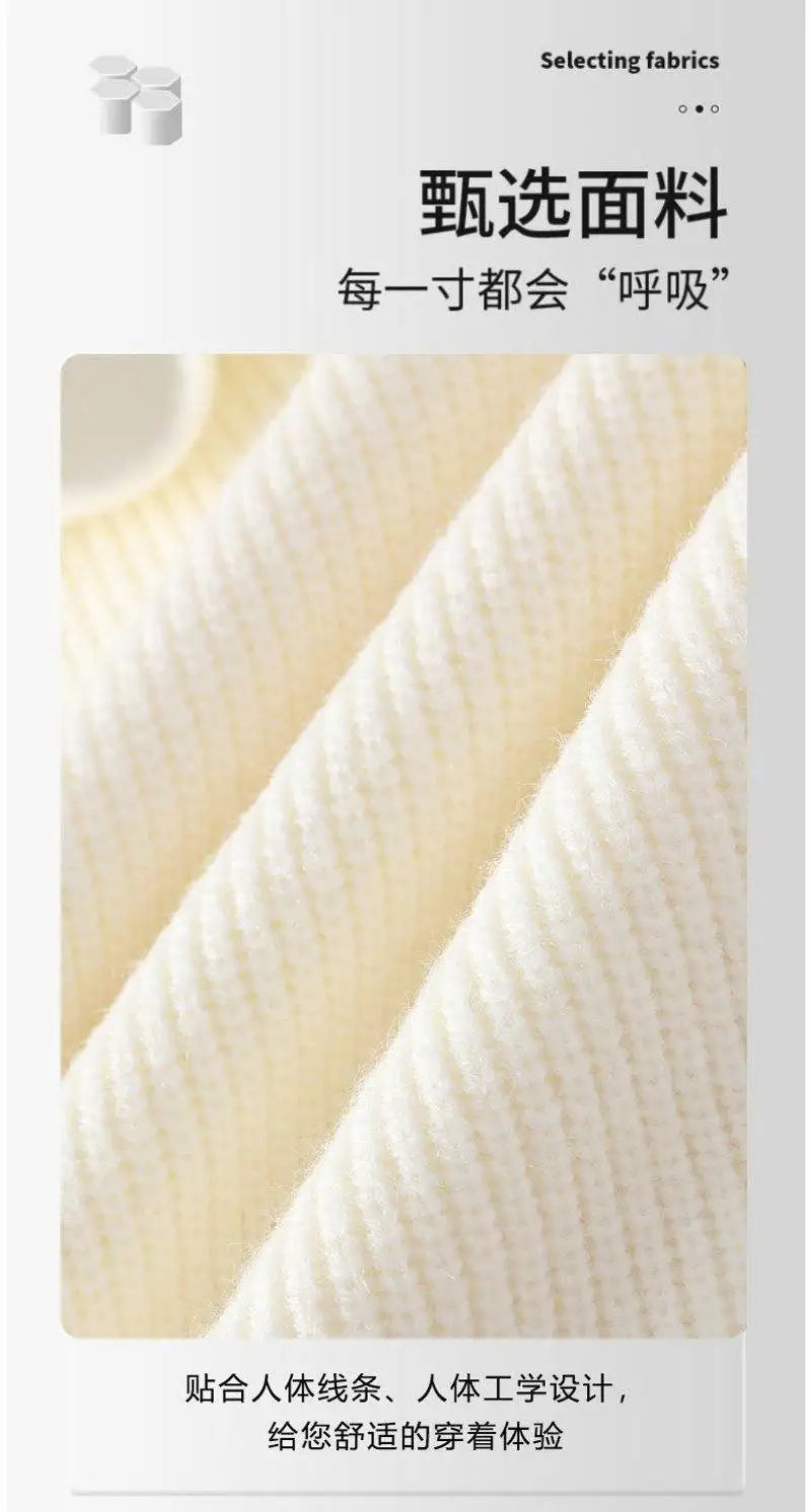 Fashion Men's Solid Color Sweaters Autumn Winter Casual Knitted Pullovers Youth High Streetwear Classic Top Sweatshirts Clothing