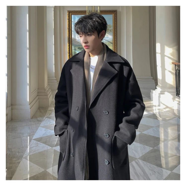 Winter Woolen Long Trench Coat