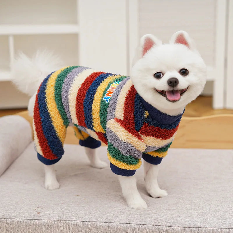 Pet Dog Clothes Soft Warm Fleece Dogs Jumpsuits Pet Clothing for Small Dogs Puppy Cats Clothes Chihuahua Yorkshire Costume Coat