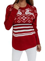 Snowflake Knit Christmas Pullover