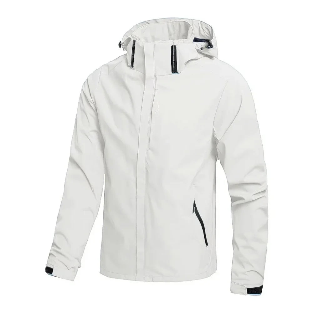 King Billion Men's Outdoor Hooded Windbreaker Jacket