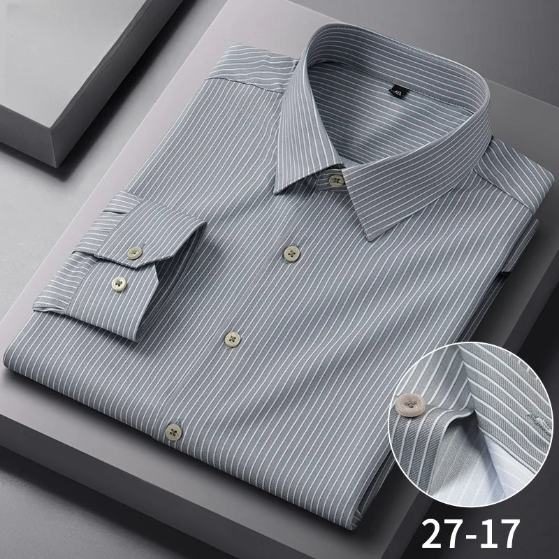 Anti Wrinkle Slim Plaid Shirt