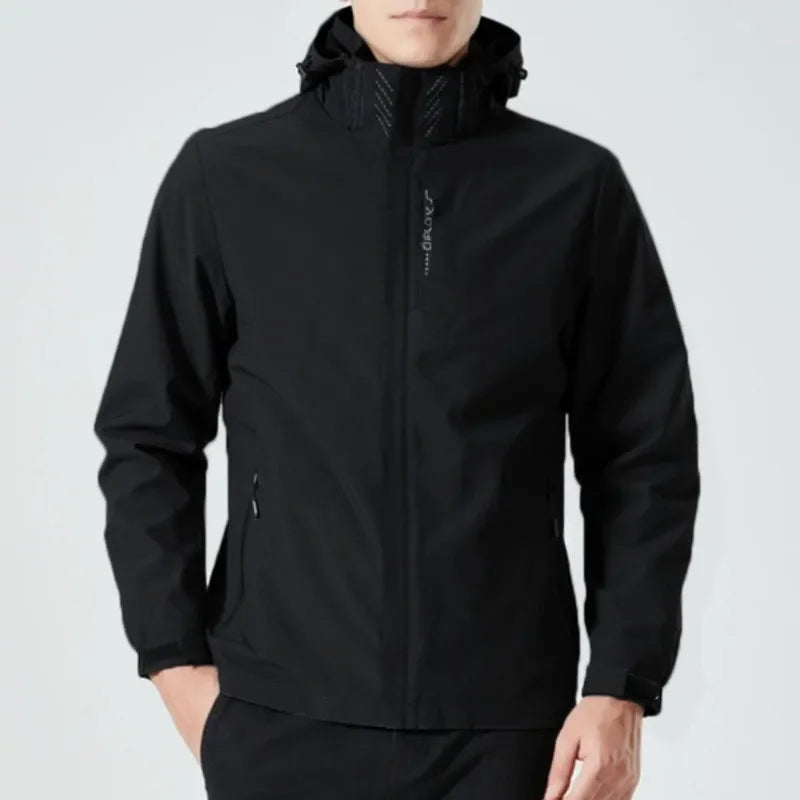 King Billion Men's Outdoor Hooded Windbreaker Jacket