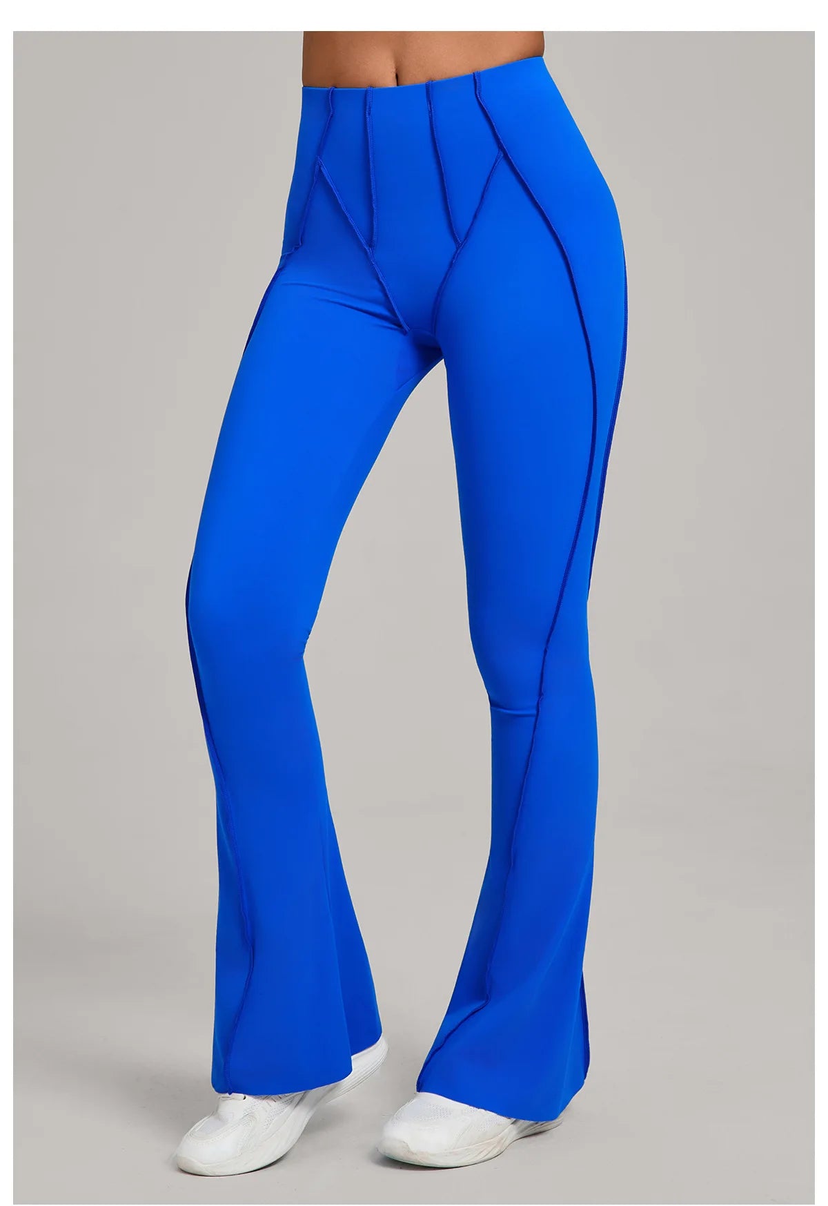 Gym Workout Women's Wide-Leg Tight-Fitting Hip-Lifting Yoga Flared Pants Dance High-Waist Flared Casual Outdoors Sports Trousers