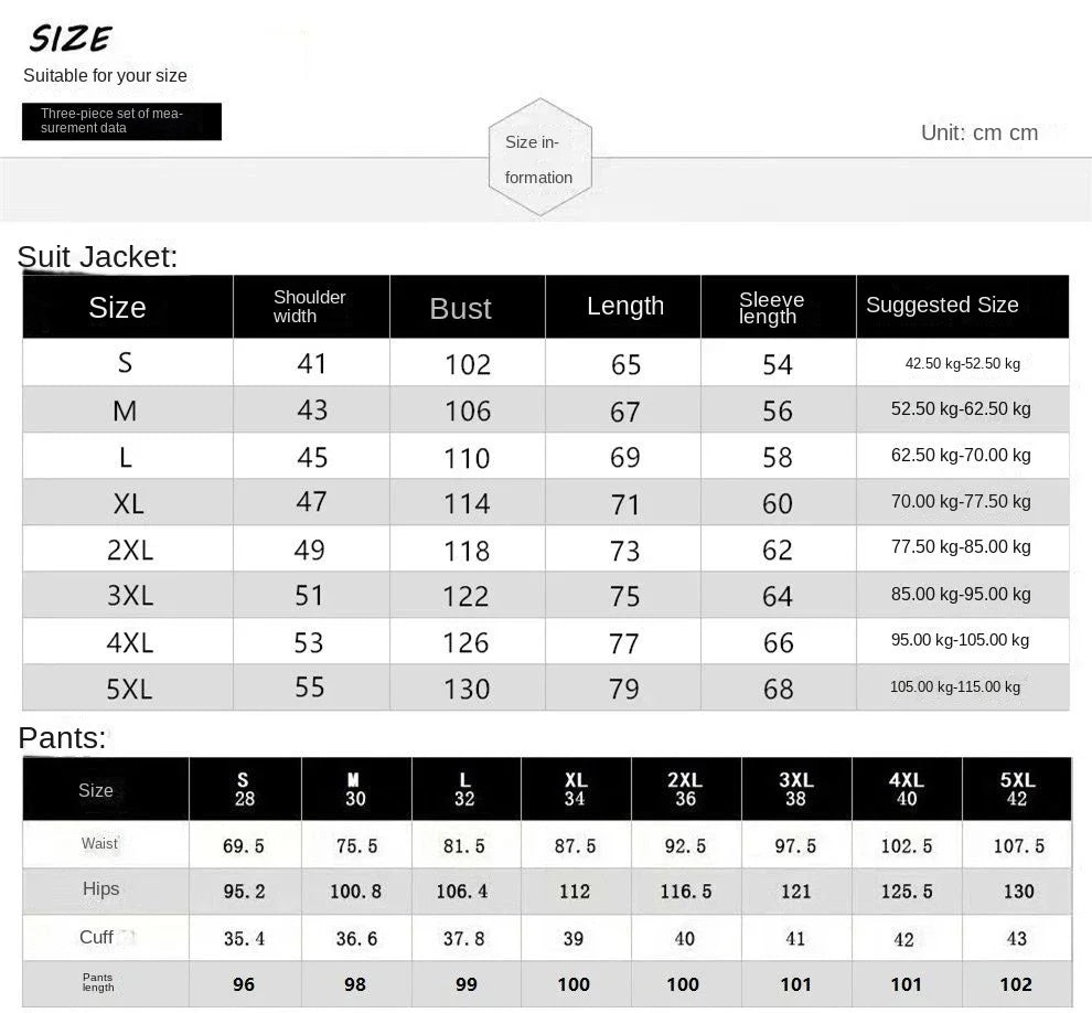 Korean Slim Business Suit Set