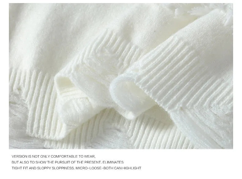 Winter Knit Crew Pullover Sweater