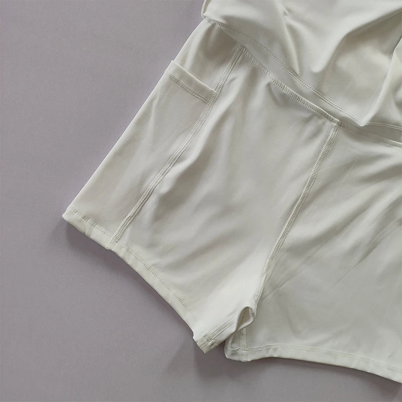 Sport Yoga Tennis Skirt Shorts
