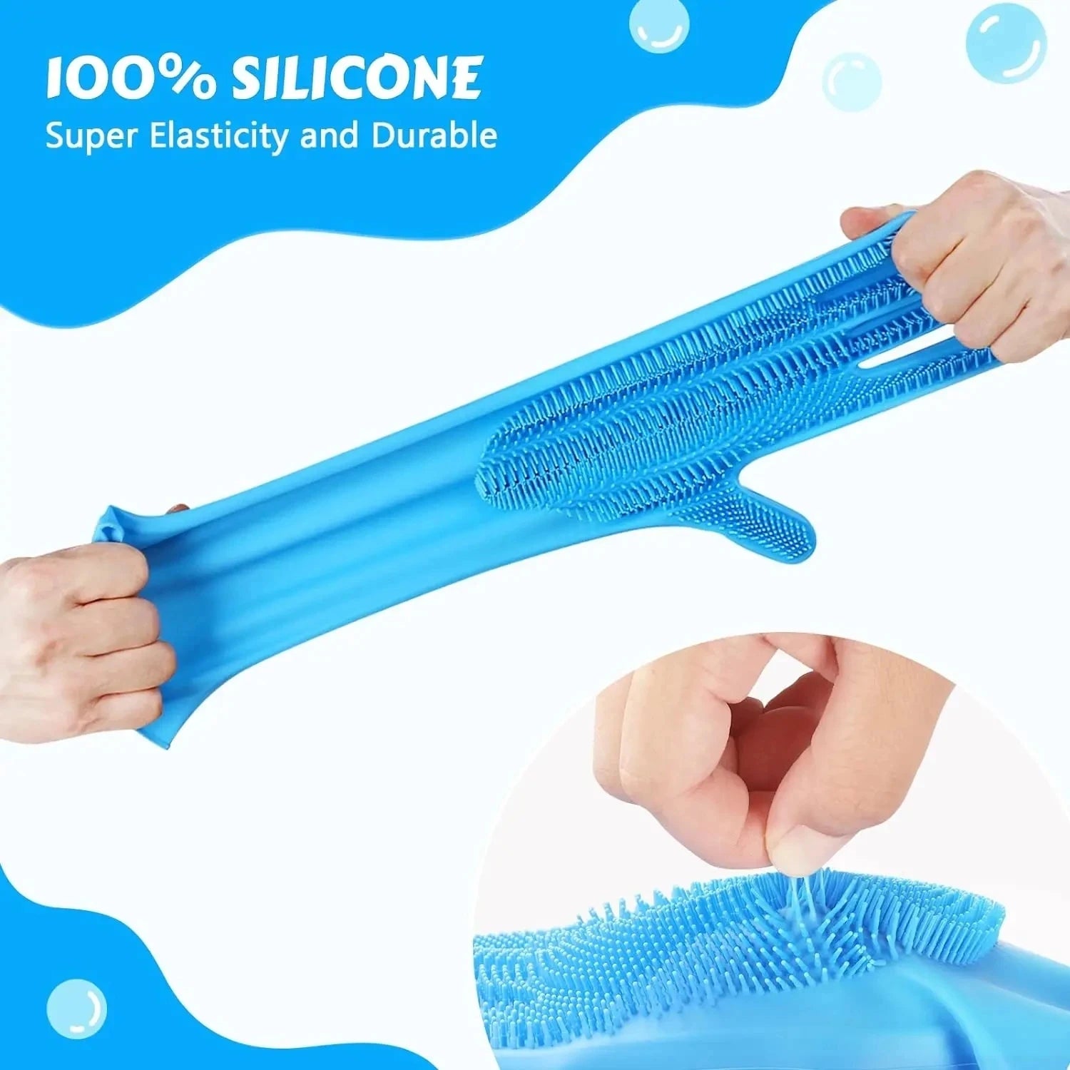 Silicone Shampoo Massaging Glove