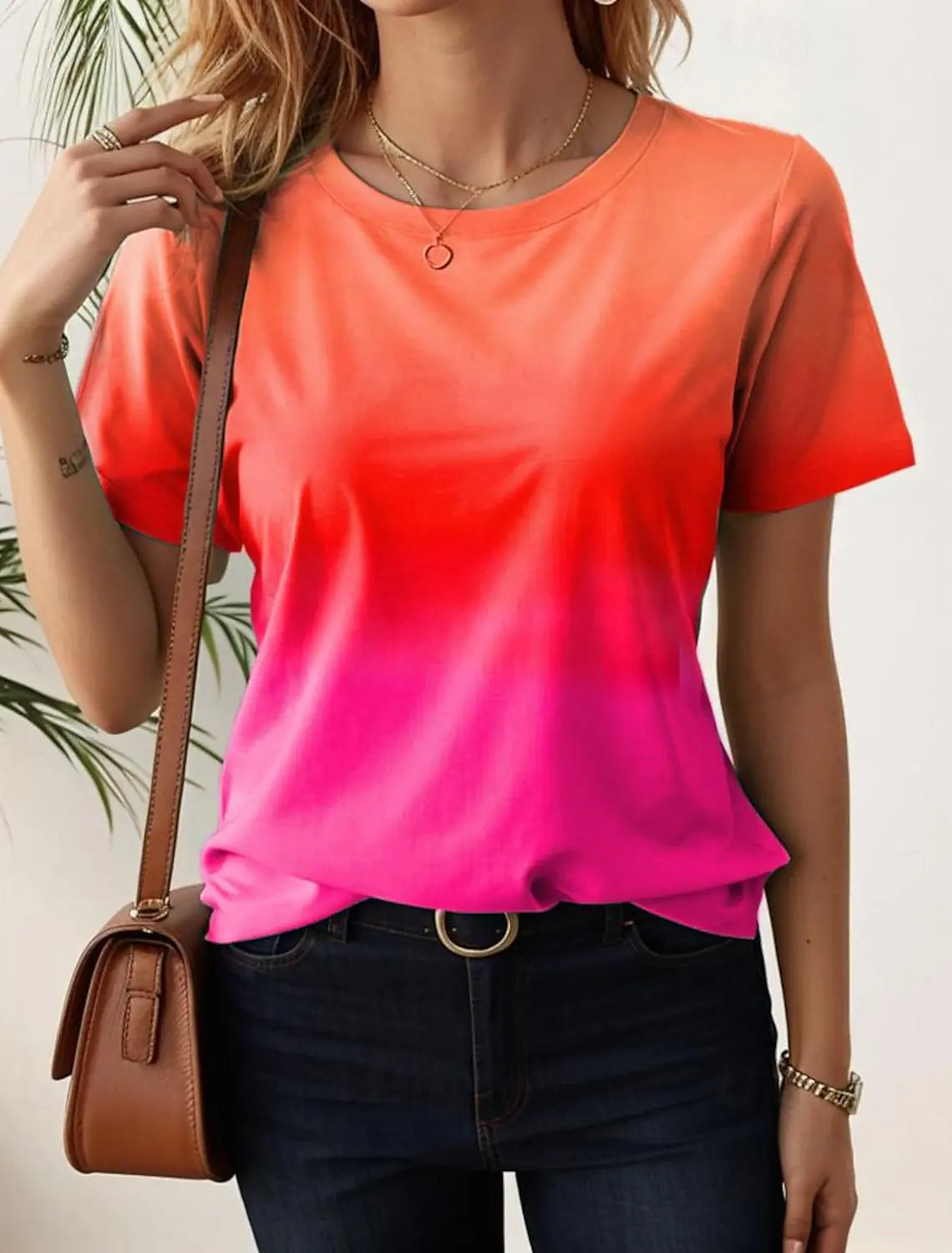 Vibrant Gradient Streetwear Summer Tee