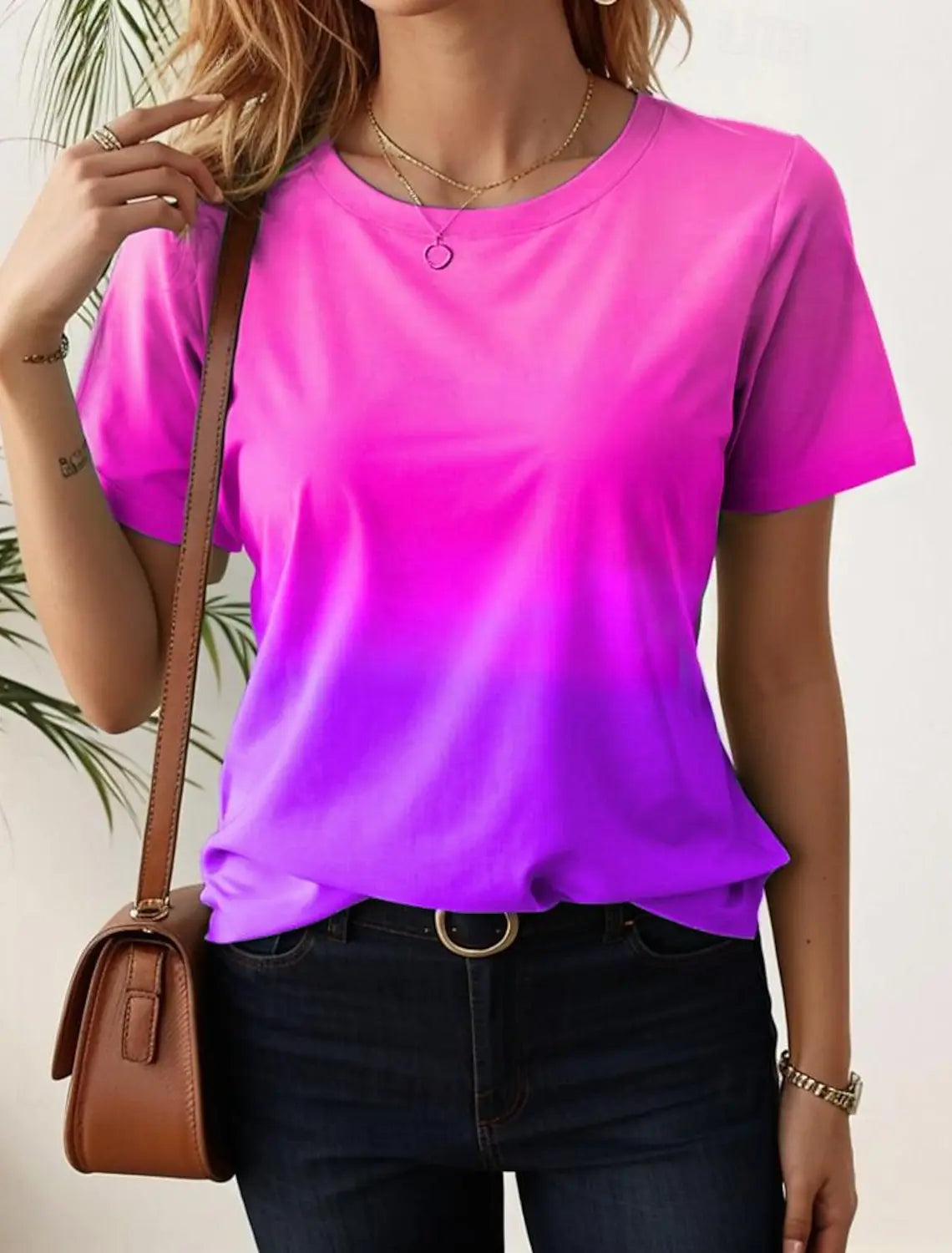Vibrant Gradient Streetwear Summer Tee
