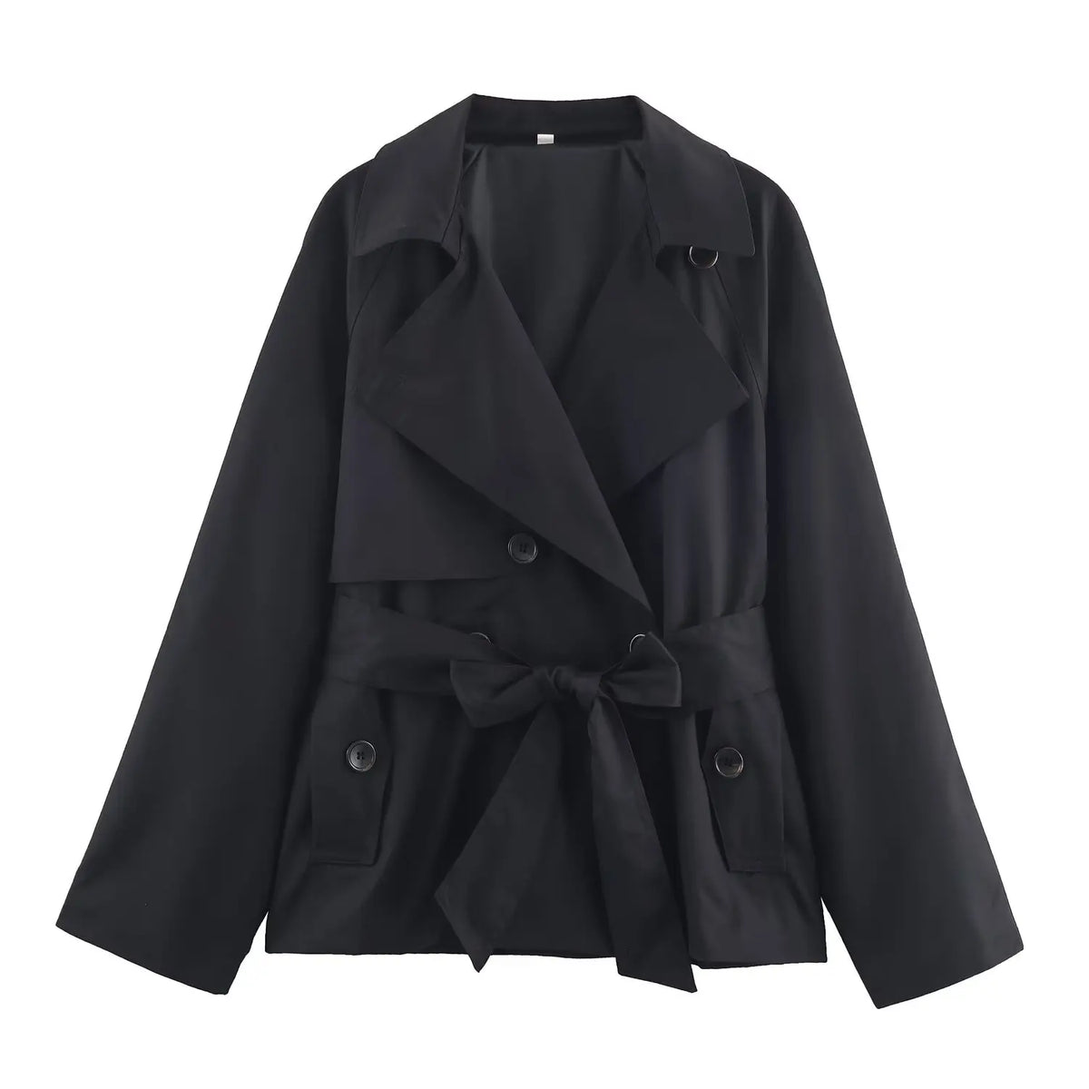 Women's Jackets Autumn 2026 New Fashion Short Trench Coats Chic Lapel Loose Elegant Women long-sleeved Warm Autumn Street Jacket