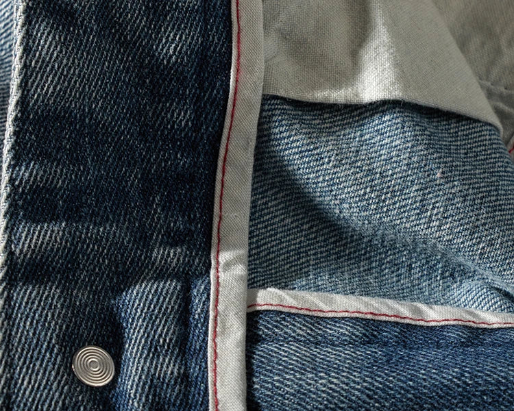 Retro Denim Utility Knee Shorts