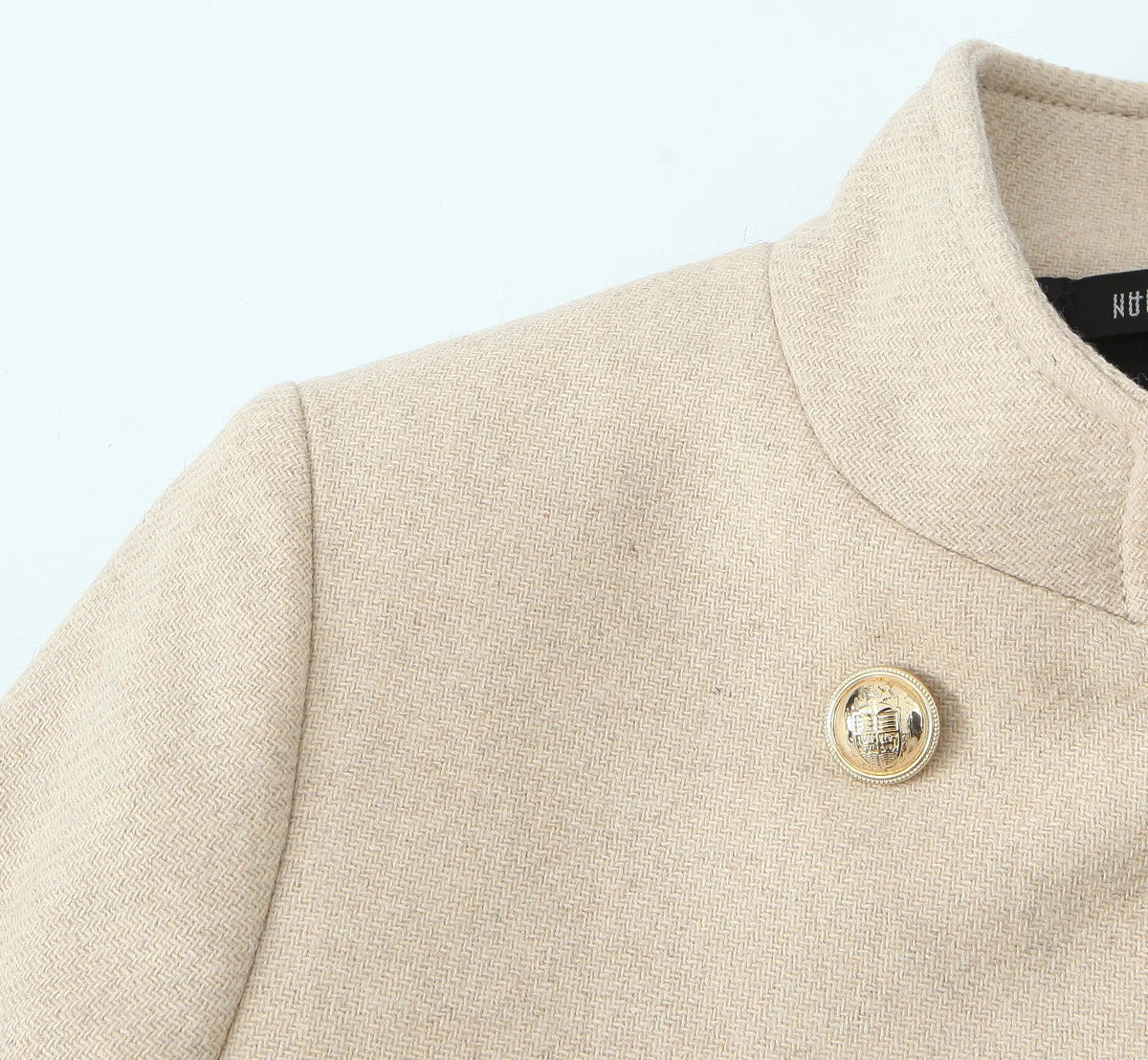 Retro Black Wool Long Coat