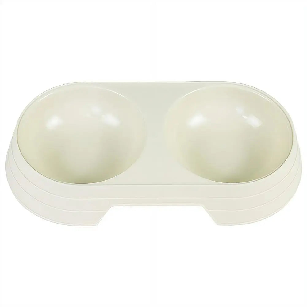 Non-Slip Double Pet Bowls Food & Water Feeder for Cats and Small Dogs BPA-Free Easy-Clean Raised Pet Dishes in 4 Colors