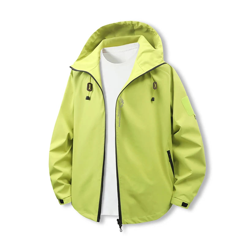 Modern Hooded Zipper Trench Coat