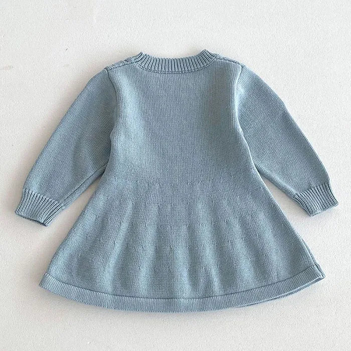 Knitted Princess Party Girls Dress