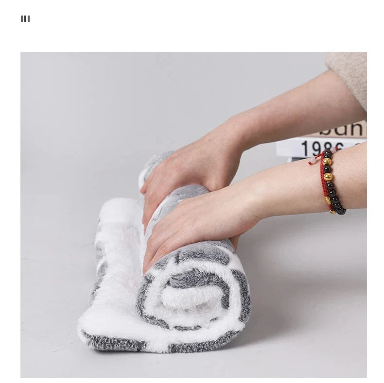 Flannel Winter Sleeping Mattress Cushion
