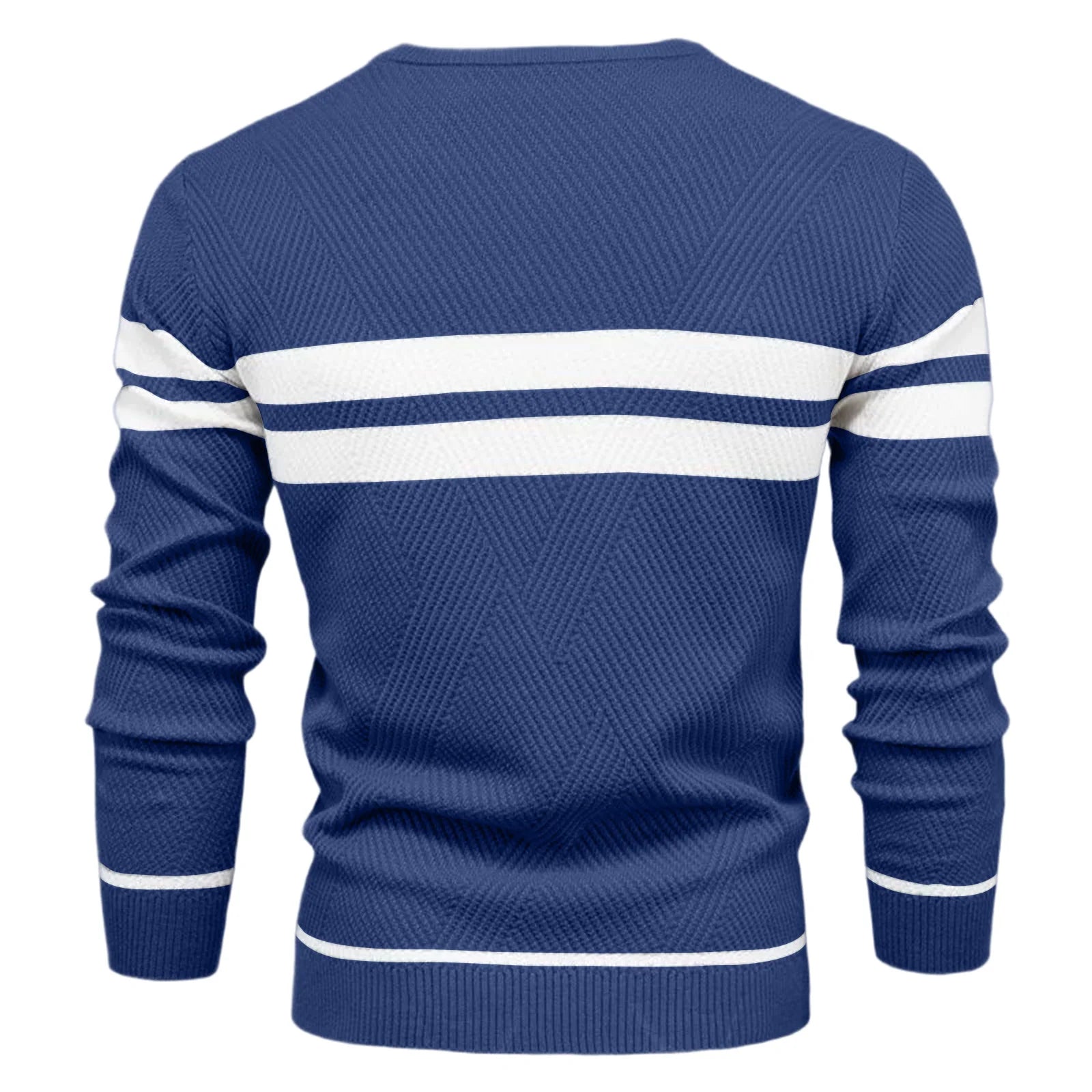 Slim Striped Knit Pullover