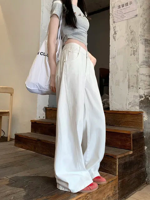 Women's Clothing Black Jeans Tie Dye Bleached Irregular Design Gradient Multi Color Female Denim Fashion Unique Colorful Cool