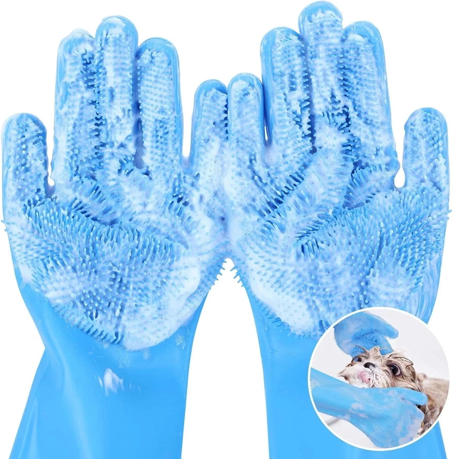 Silicone Shampoo Massaging Glove