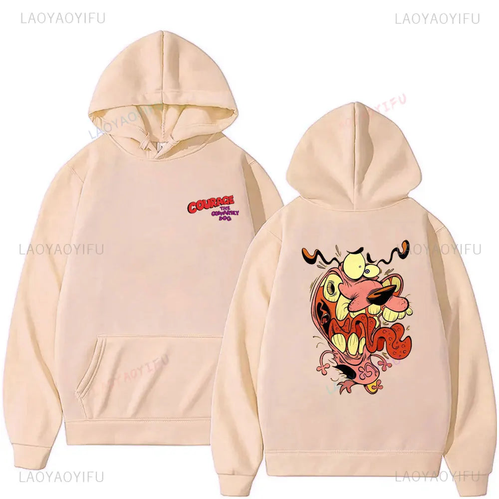 Vintage Cartoon Drop Shoulder Hoodie