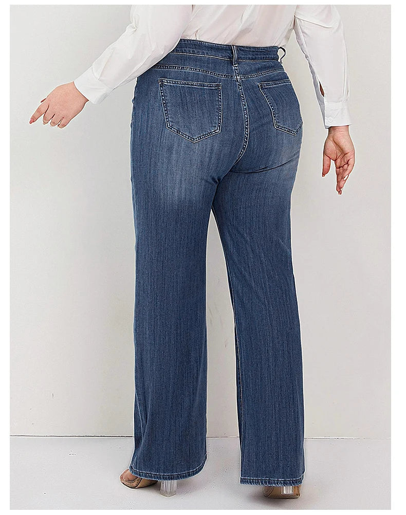 Plus Size Wide Leg Jeans