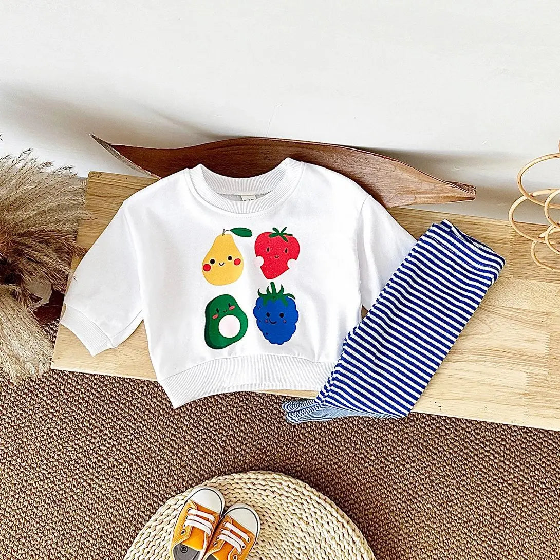 Fruit Print Baby Outfit Set