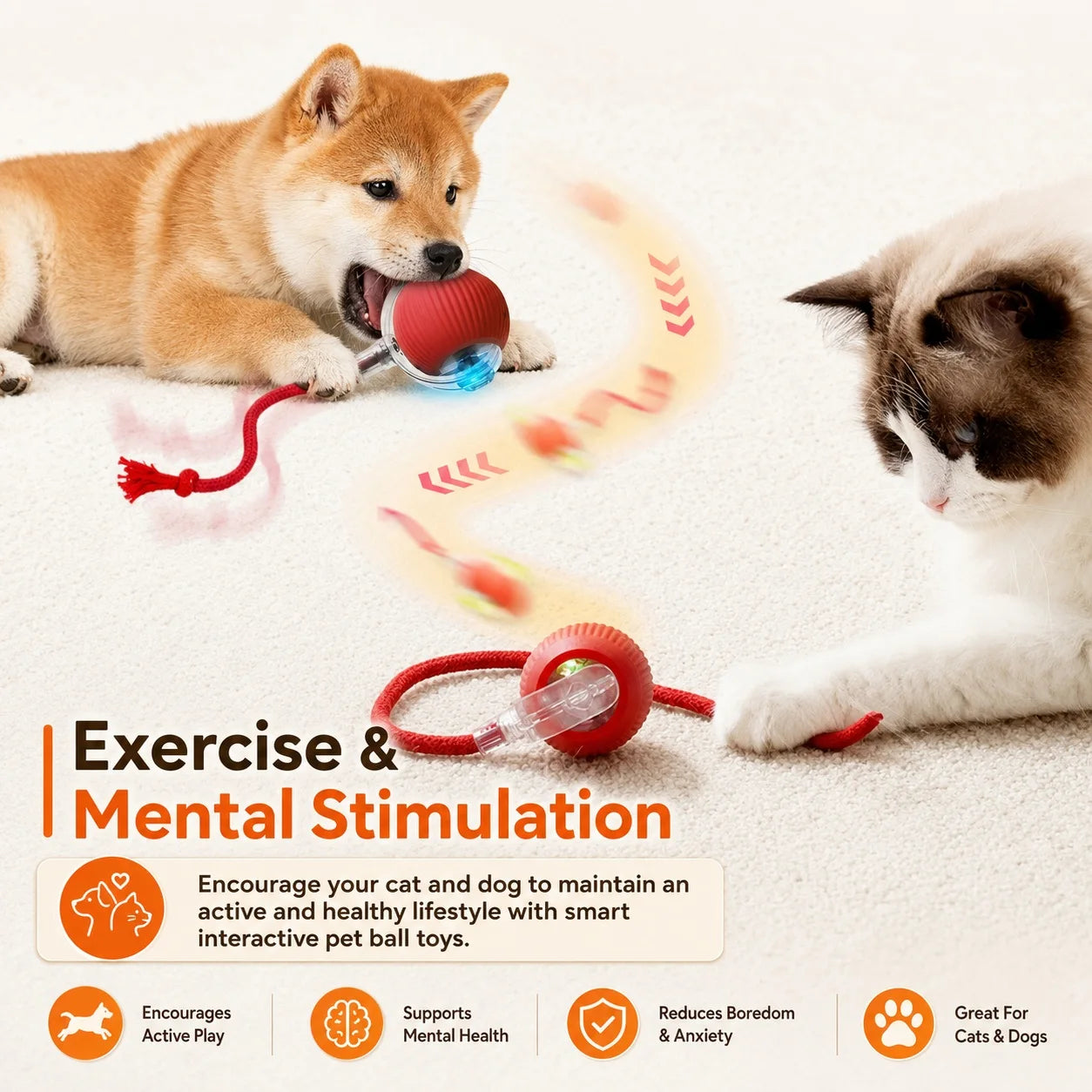 Smart Automatic Rolling Dog Ball