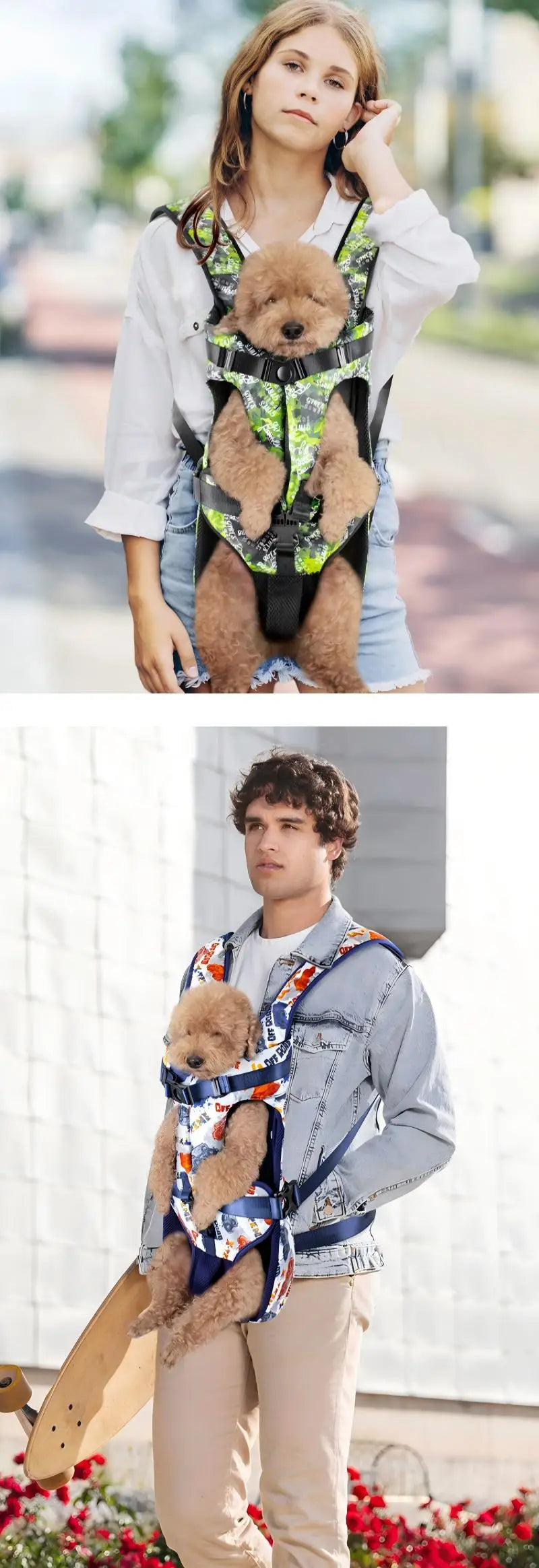 Pet Bag Outdoors Carrying Front-Hugging Large Dog Backpack Convenient Carrying Bag