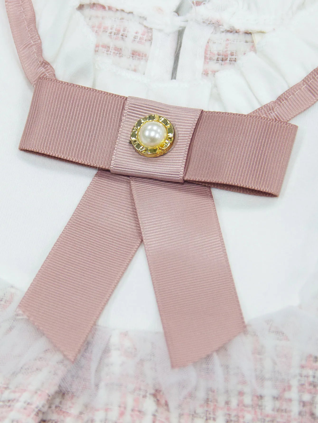 Cute Bow Plaid Baby Dress