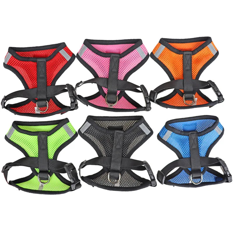 Breathable Mesh Vest Lead Leash