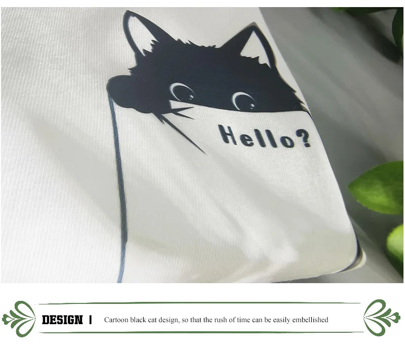 Pure Cotton Cat Graphic Tee