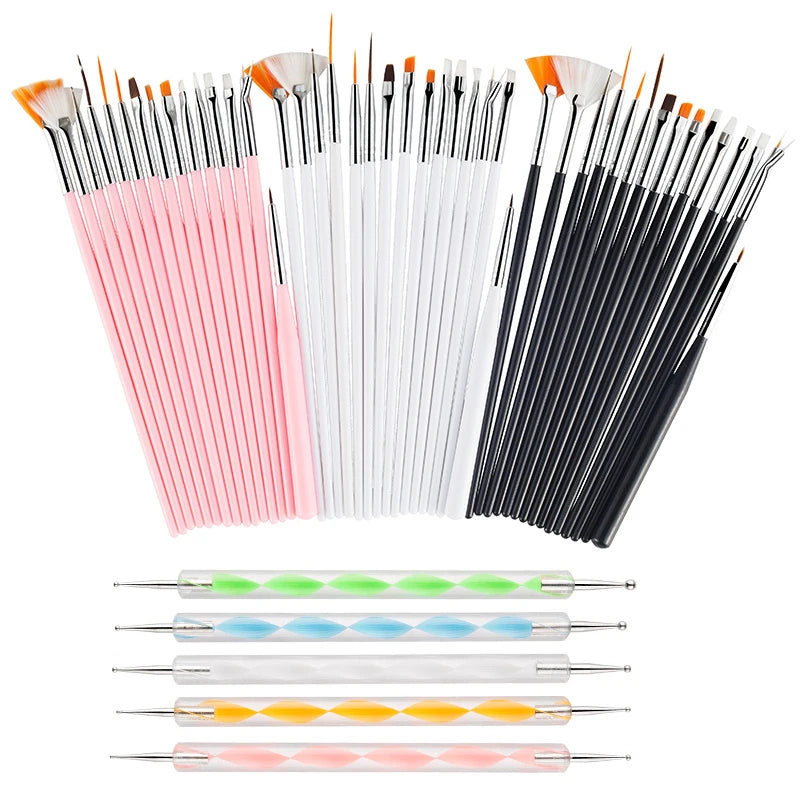 Nail Art Brushes Nail Art Tool Set Nail Dotting Tools Nail Dust Brush Striping Long Lines Nail Drawing Pen Nail Design