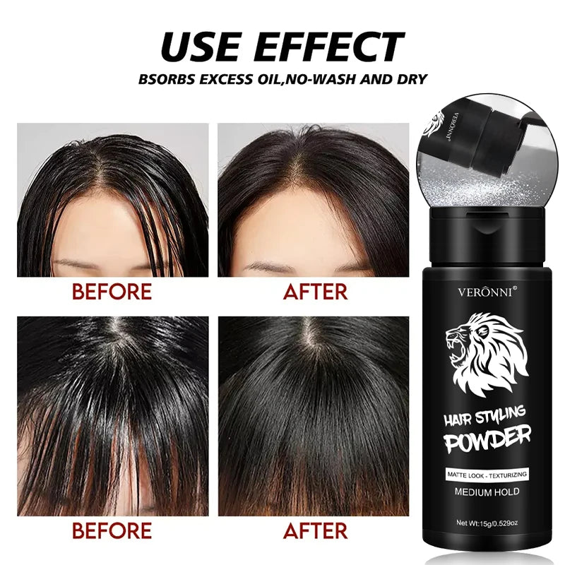 Volumizing Hair Powder For Men And Women, Oil Matte Styling Shaping Powder, No Washing Required