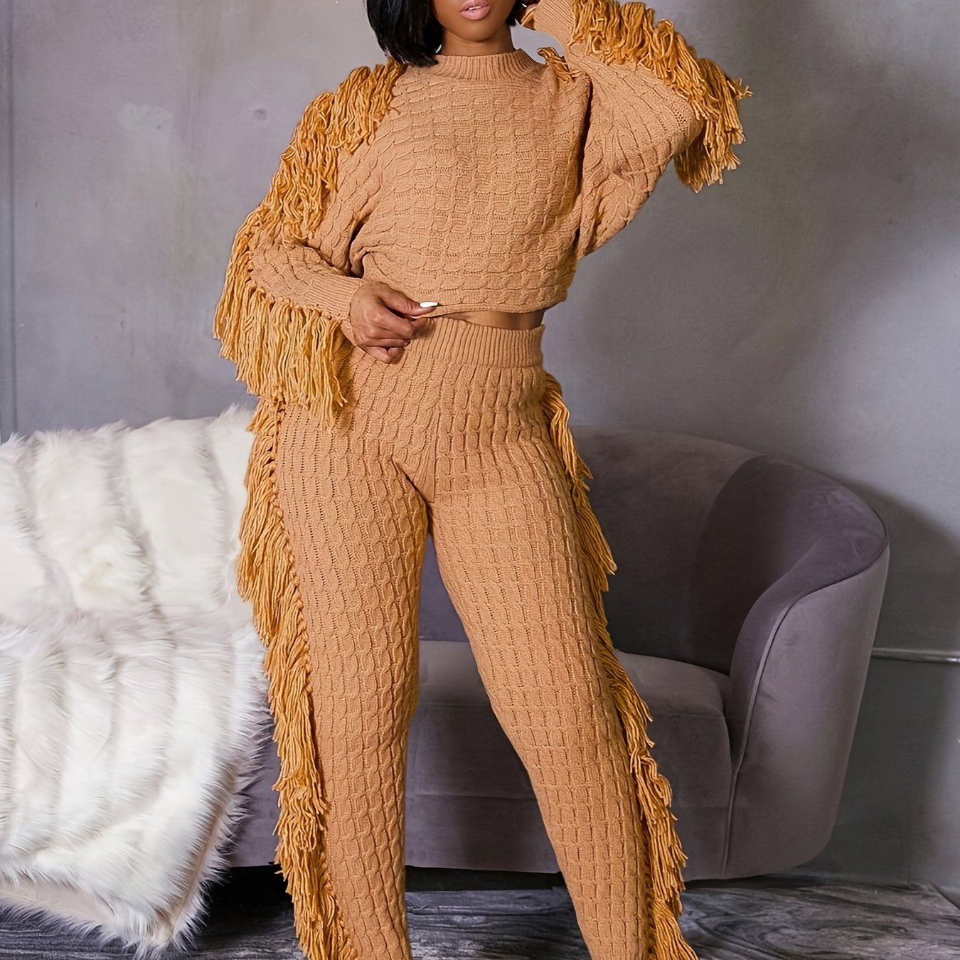 Knit Sweater Lounge Set