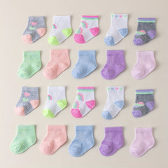 Rainbow Love Baby Knit Socks