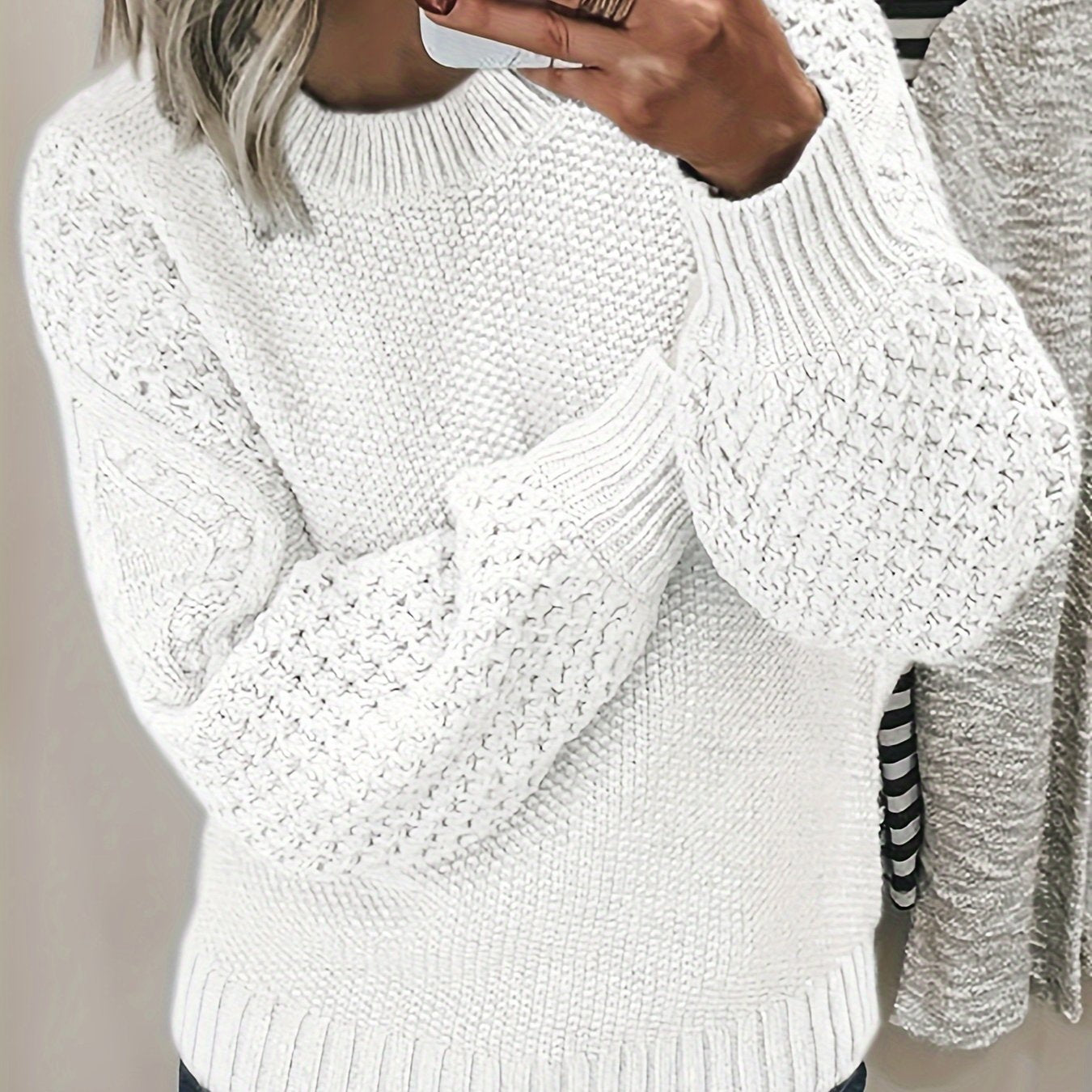 Rib Knit Crew Pullover