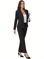 Slim One Button Office Suit