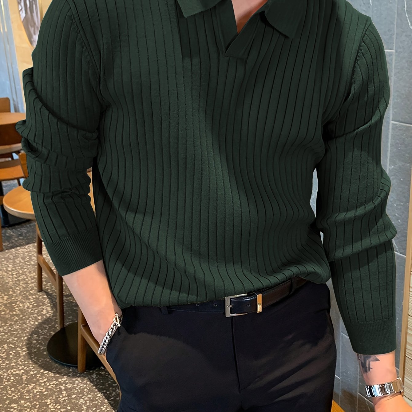 Soft Collar Knit Pullover