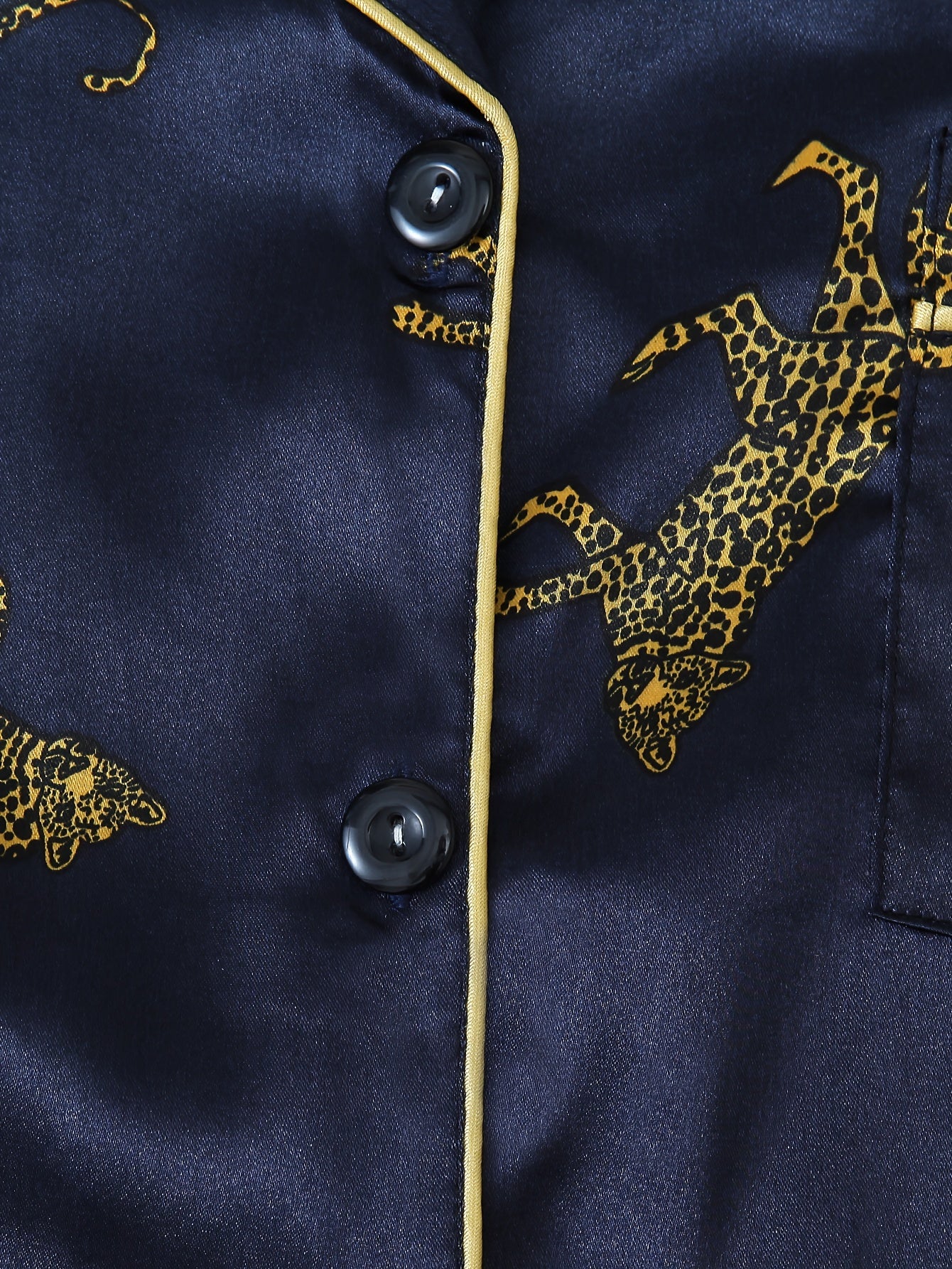 Women Leopard Satin Pajama Set