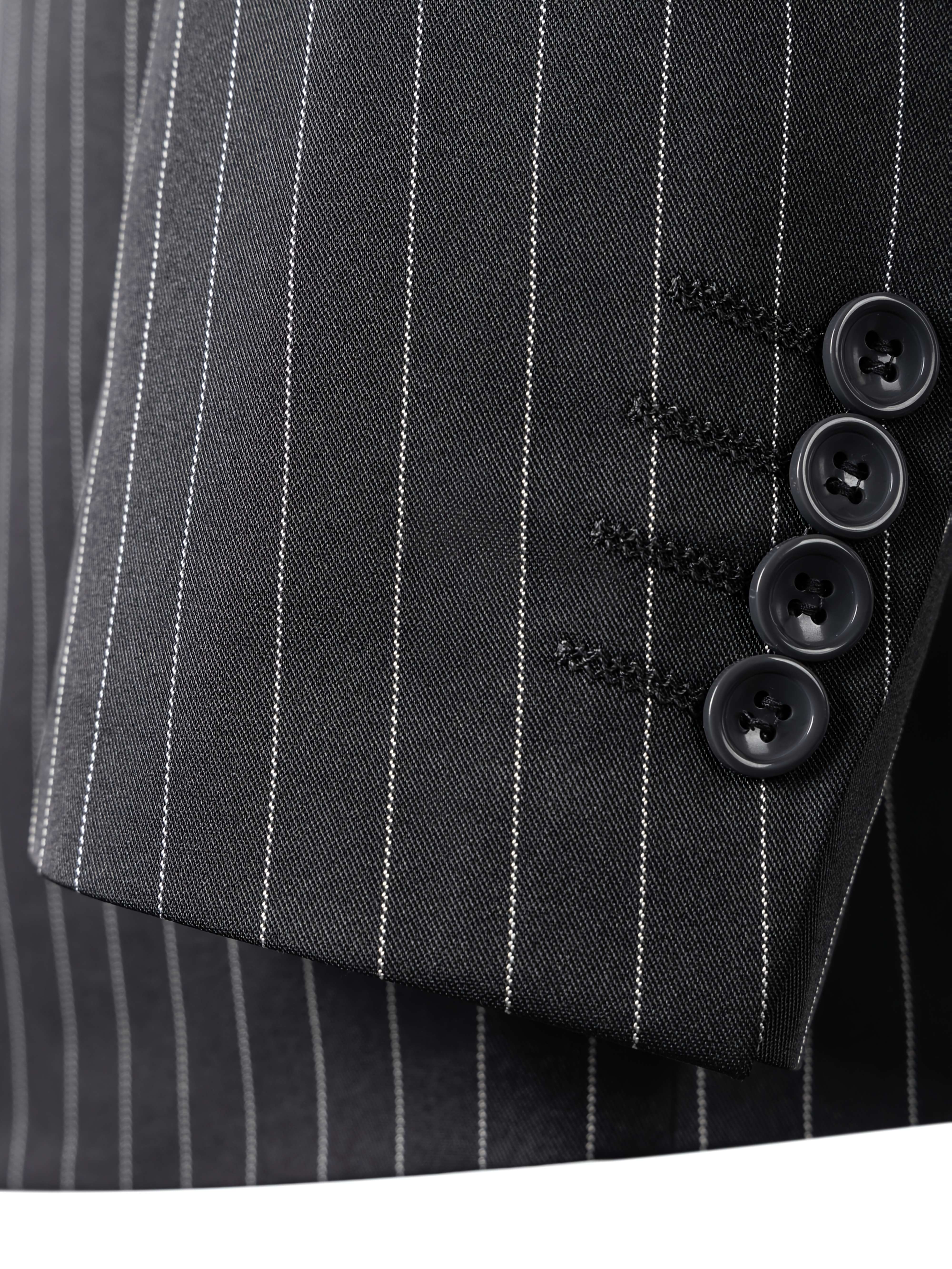 Men’s Three-Piece Vertical Stripe Suit Set