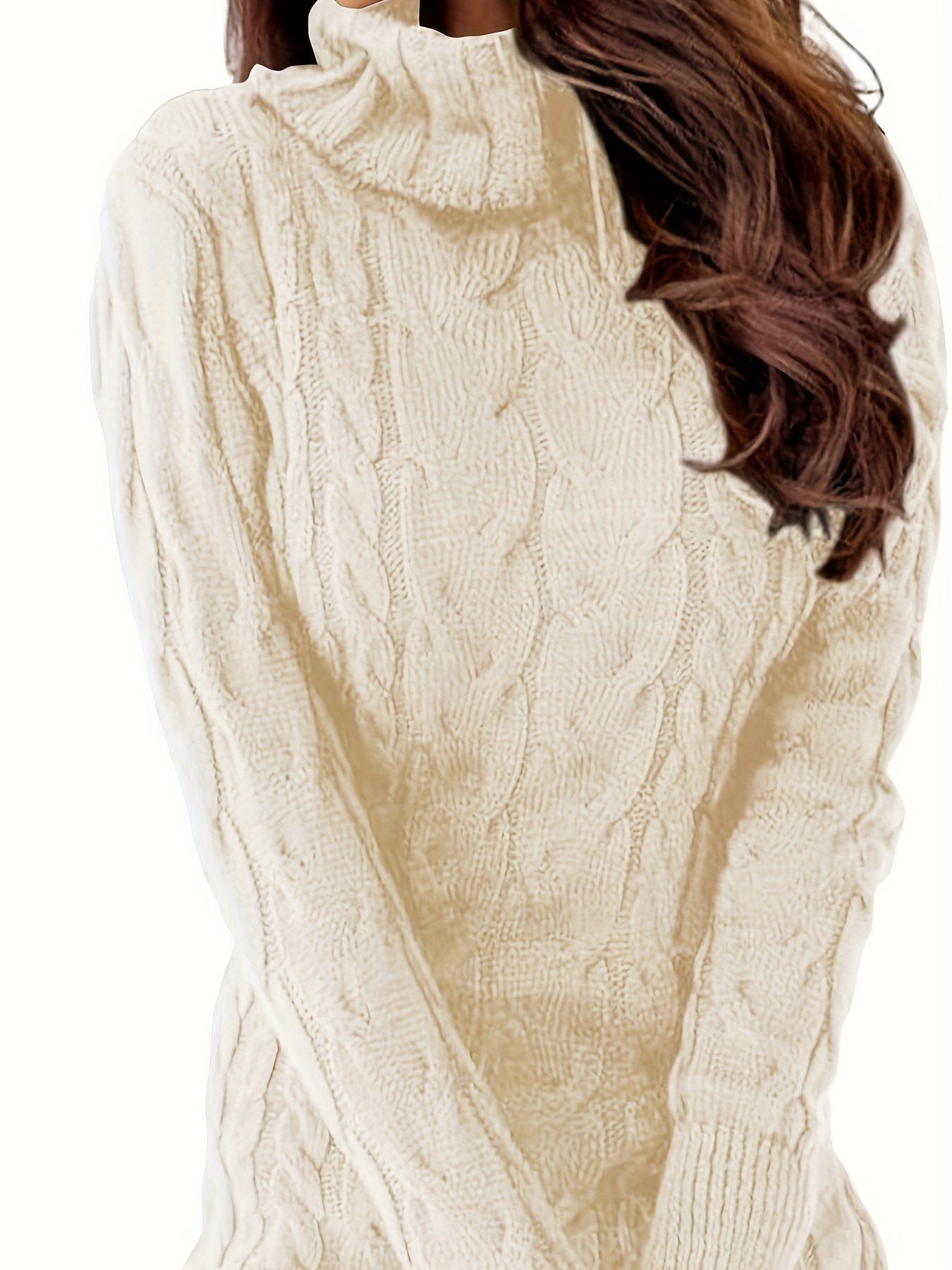 Bodycon Knit Turtleneck Dress