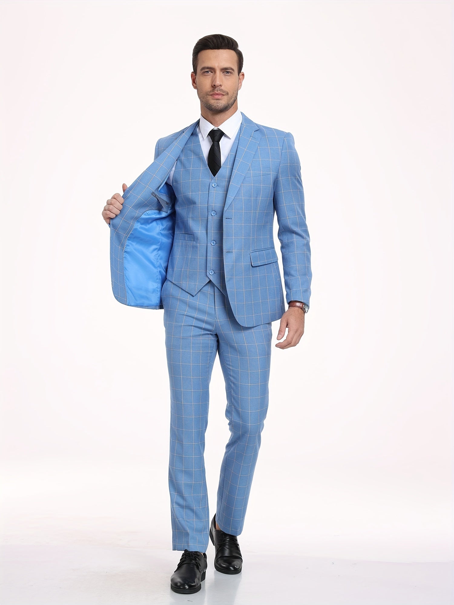 Plaid Double Trio Suit