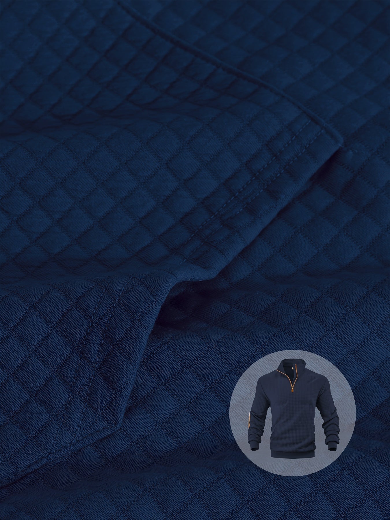 Plaid Stand Knit Top