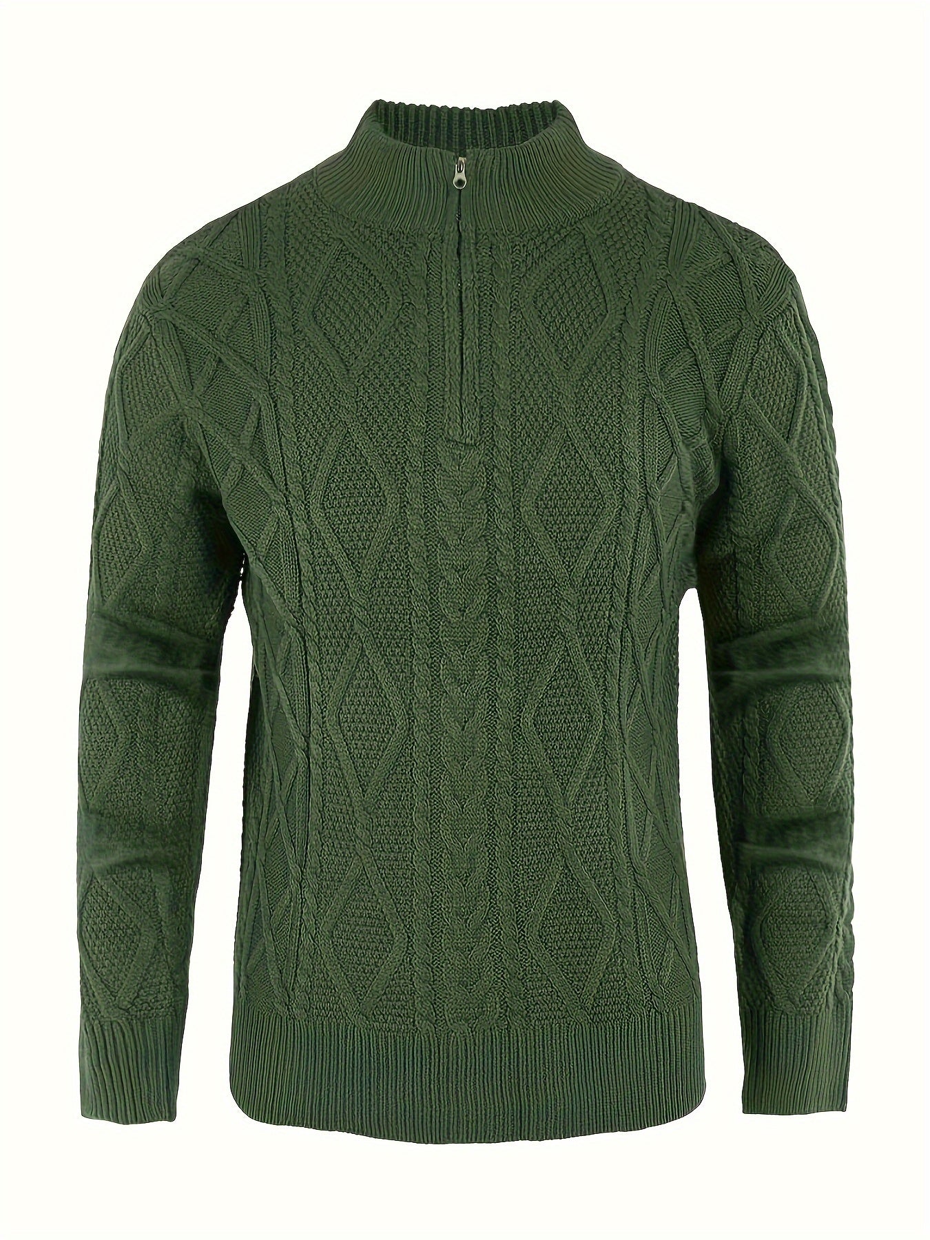 Twist Zip Knit Pullover