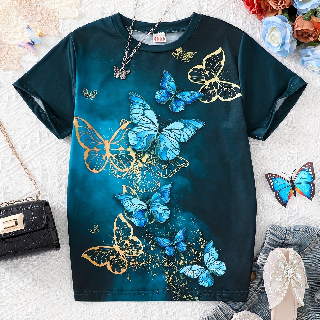 Butterfly Graphic Knit Tee