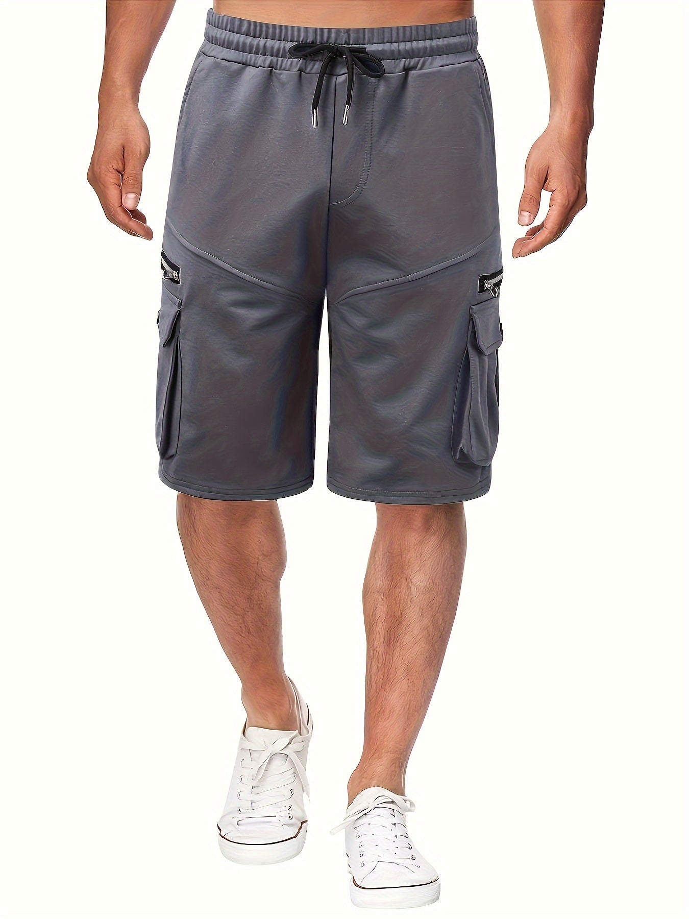 Zip Pocket Cargo Shorts