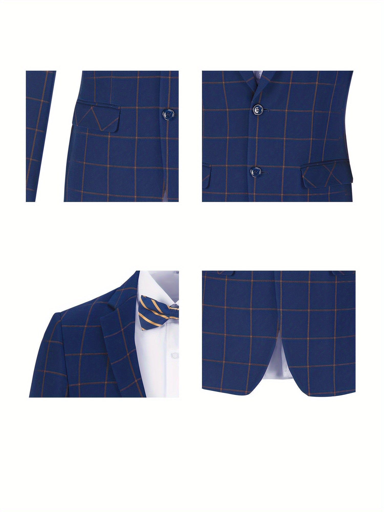 Plaid Double Trio Suit