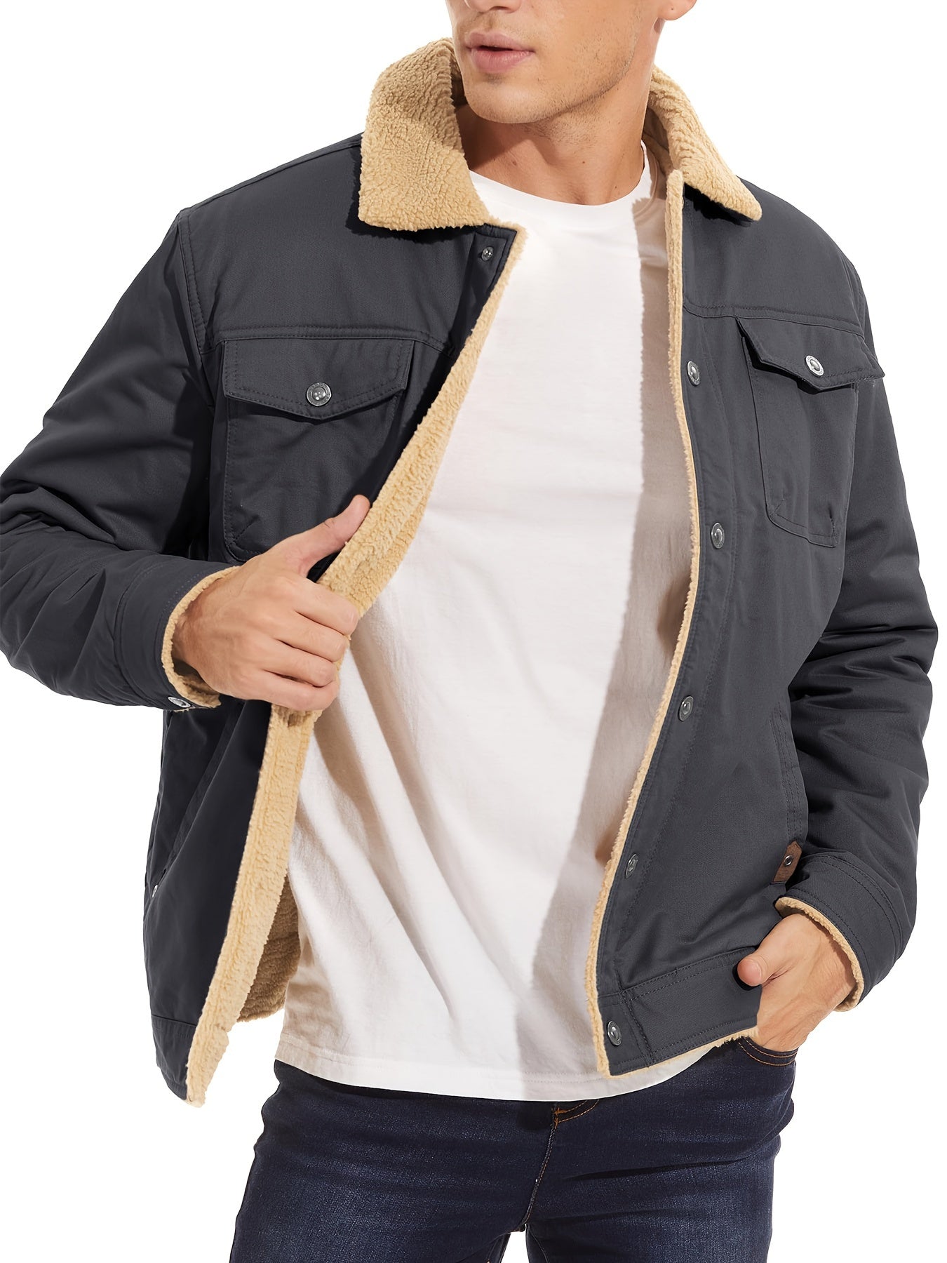 Men’s Cotton Cargo Winter Jacket